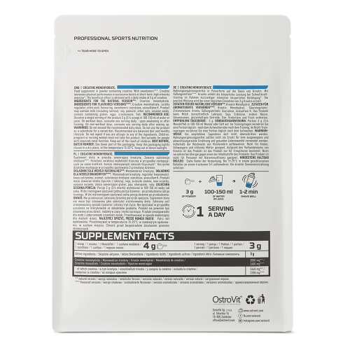 Creatina Ostrovit 600 gr.