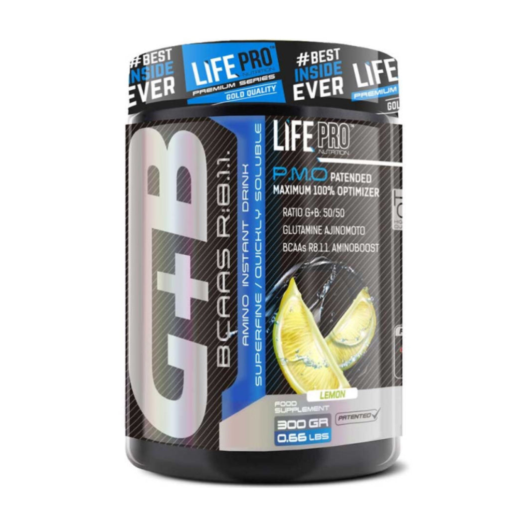 LIFE PRO Bcaa + Glutamina Ajinomoto 300 G.