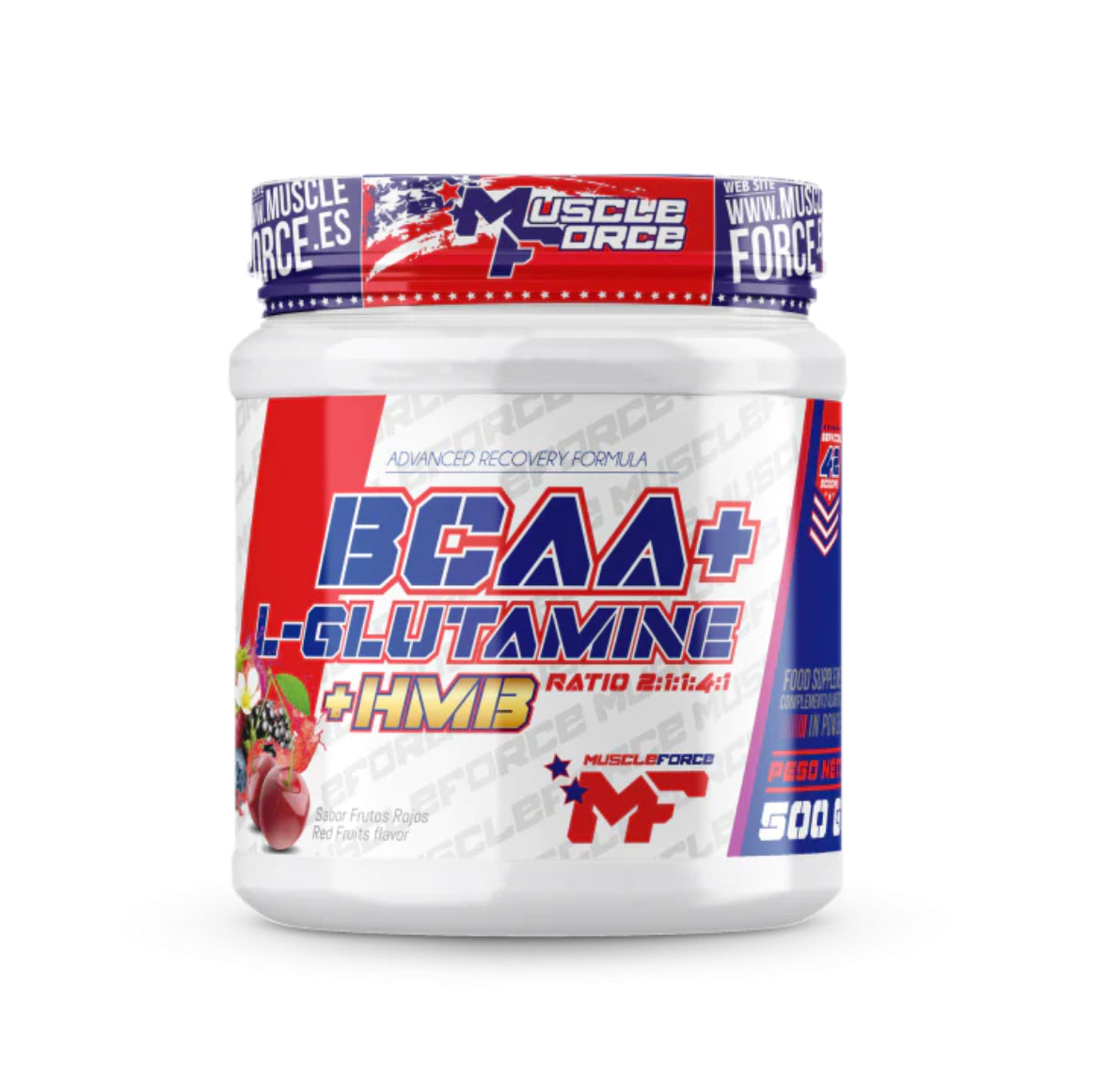 Muscle Force BCAA + L-Glutamina + HMB 500G