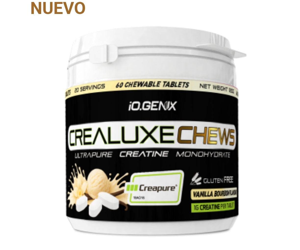 CREALUXE CHEWS – Creatina Monohidrato Masticable