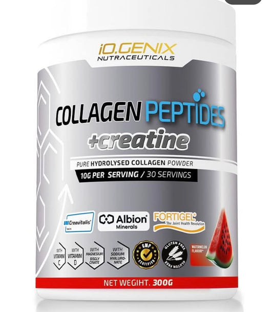 Collagen Peptides + Creatine iO.Genix 300g Sandía